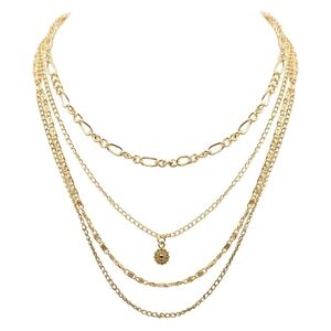Elegant Gold Layered Necklace